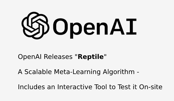 Reptile – Algorithme de Meta Learning scalabe par OpenAI