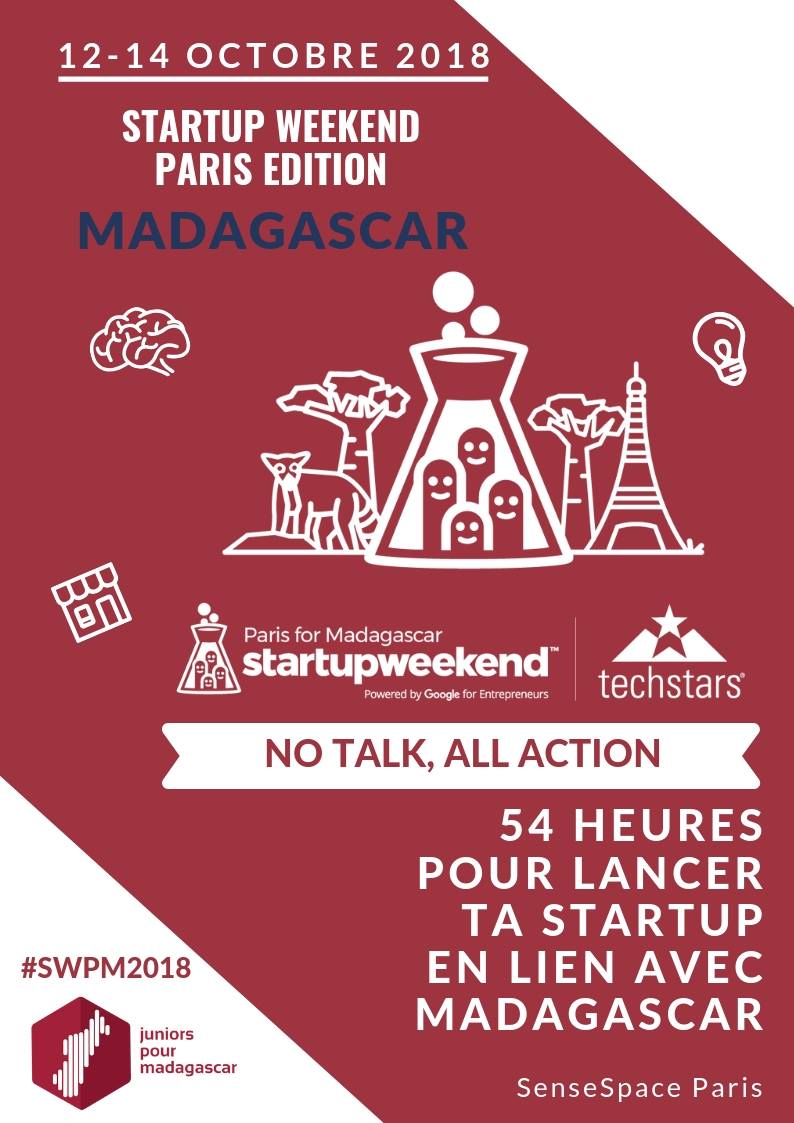 Startup Weekend Paris édition Madagascar 2018 – Résultats de la 4ème édition