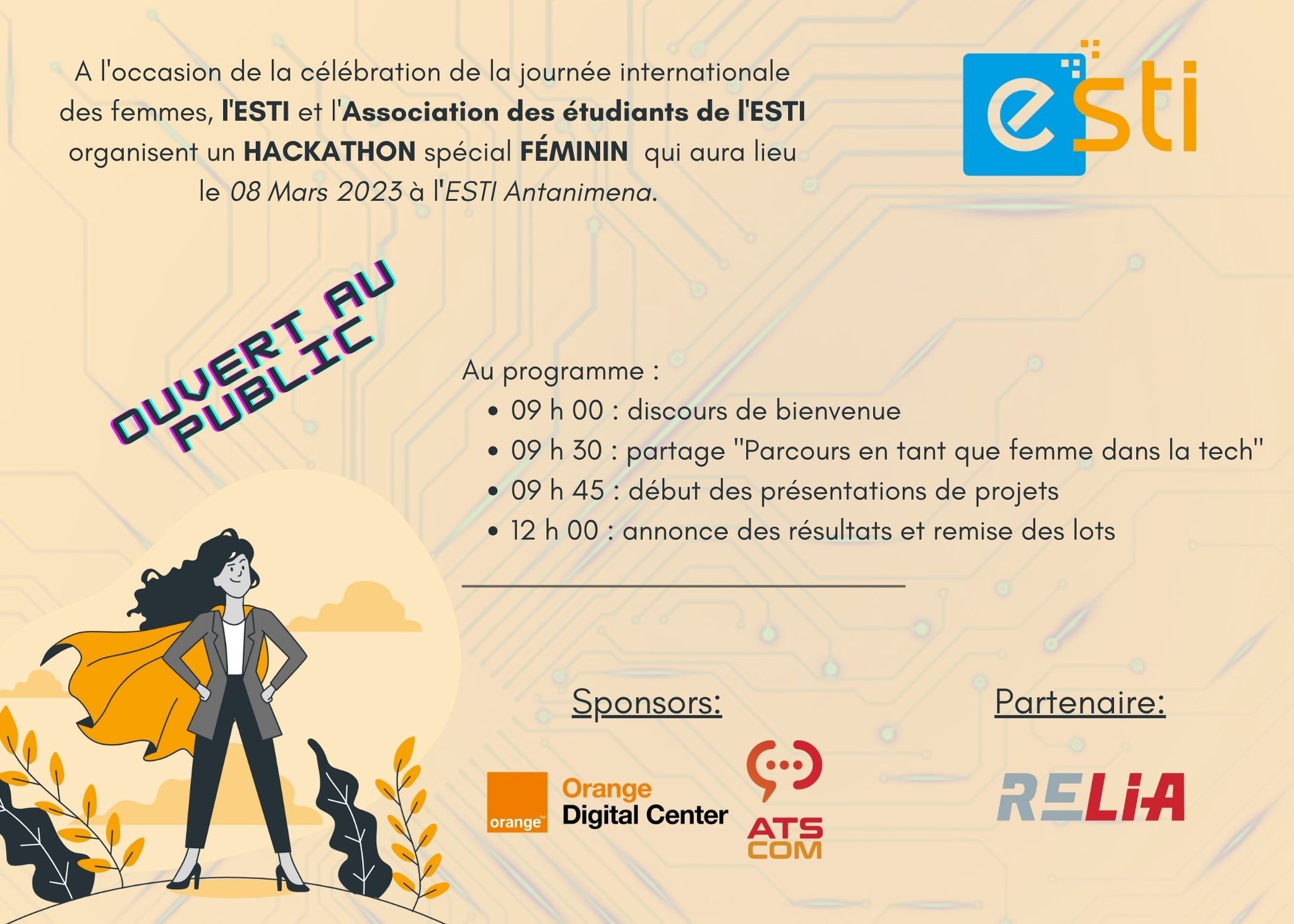 Un Hackathon féminin organisé à Antananarivo pour célébrer le 8 mars 2023
