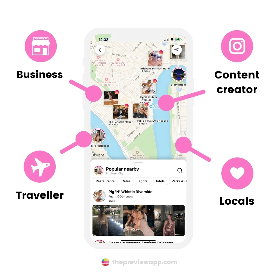 Instagram Maps – Mise à niveau de la fonctionnalité touristique