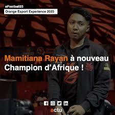 Rayan a remporté le titre du champion d’Afrique eFootball23
